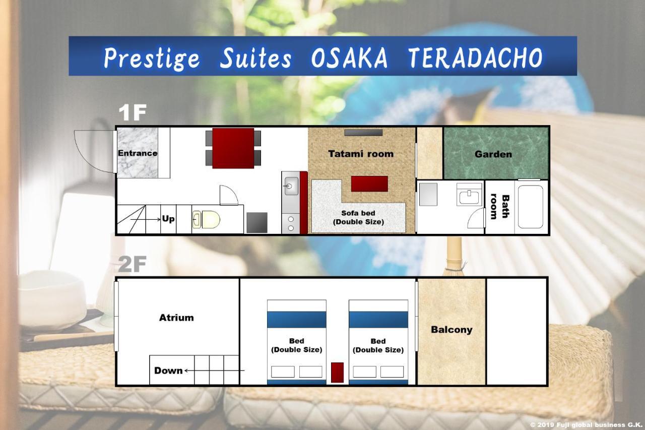 Prestige Suites Osaka Teradacho Bagian luar foto